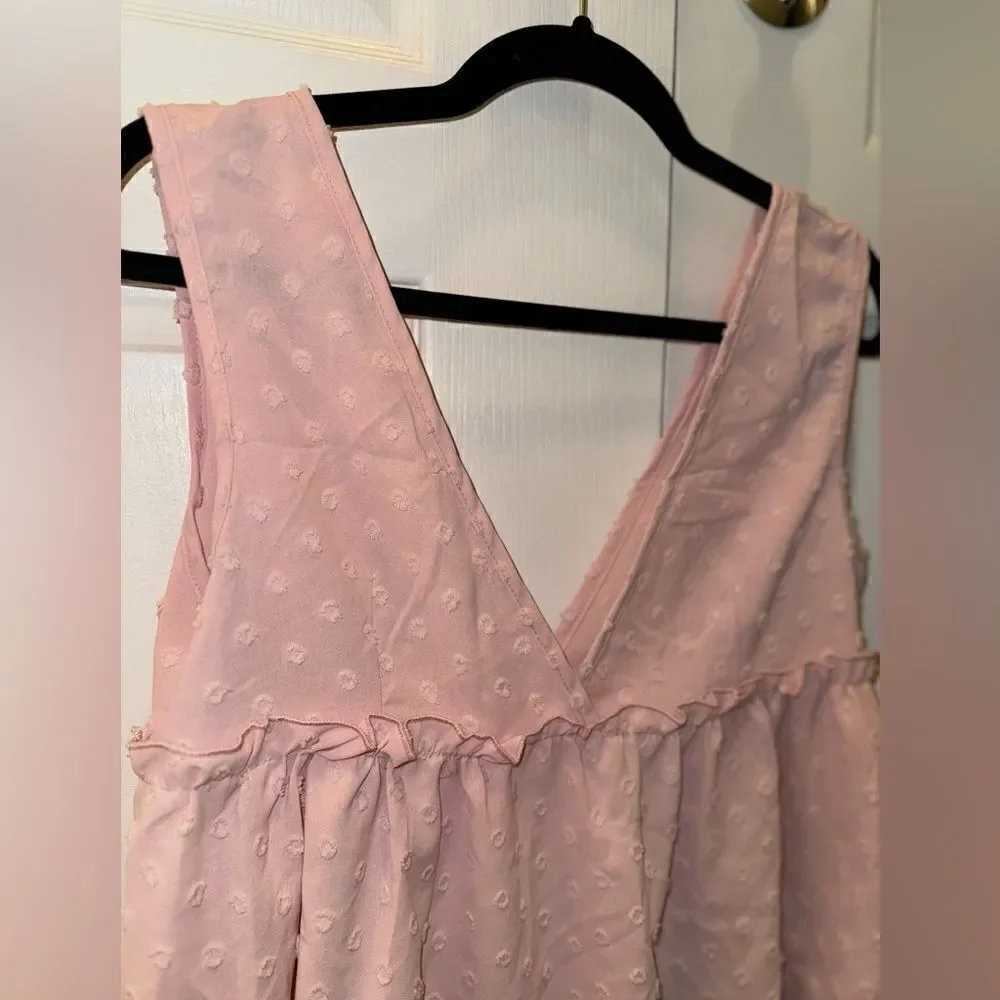 Blush Ruffle Baby Doll Tank - Picture 3 of 5